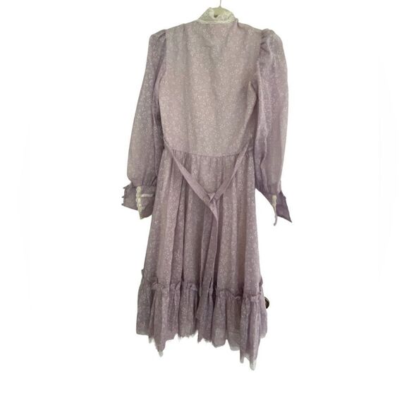 Gunne Sax Praire Lavender Dress - Picture 4 of 5